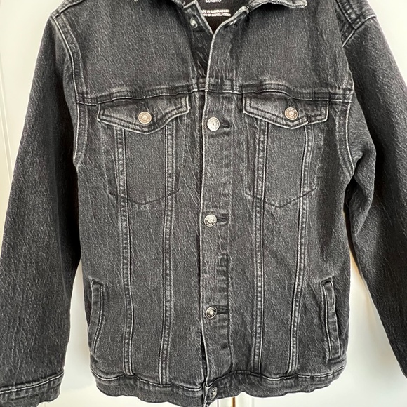 Art Class : Boy's Distressed Black Denim Jacket - Picture 3 of 7